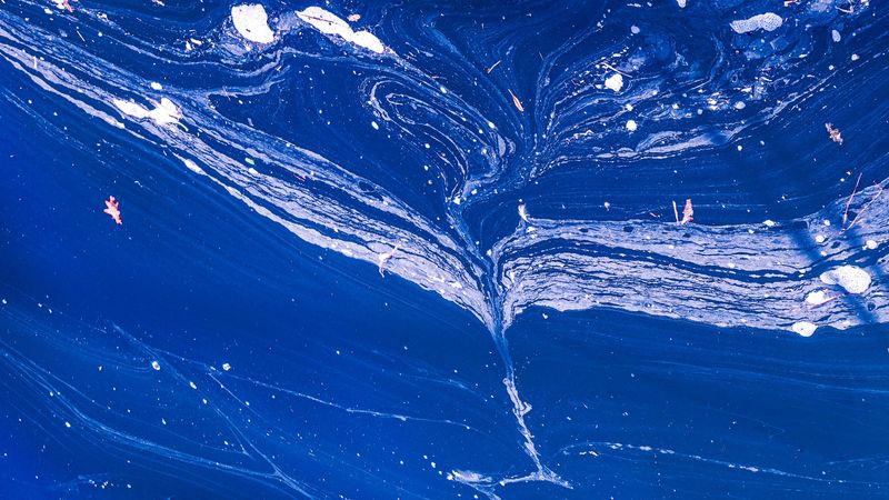 paint, texture, blue, abstraction, 4k