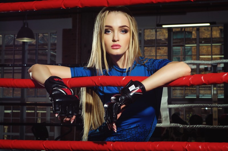 kristiana koroleva, model, girls, boxing