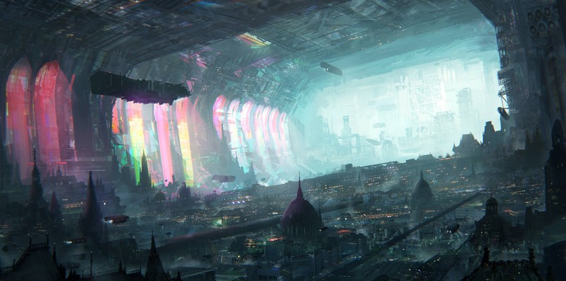 fantasy, city, artist, digital art, deviantart