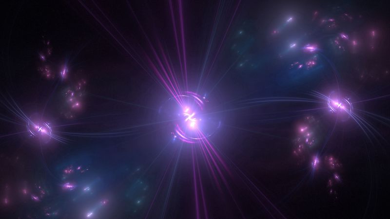 fractal, light, rays, bright, abstraction, 4k