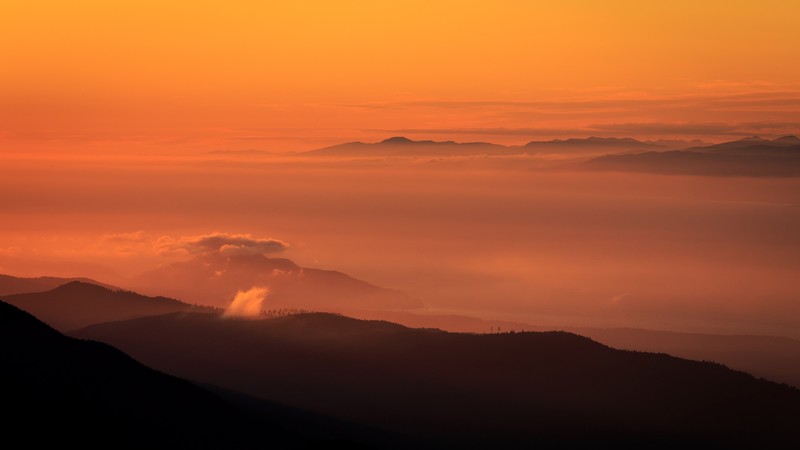 mountains, nature, clouds, 4k, hd