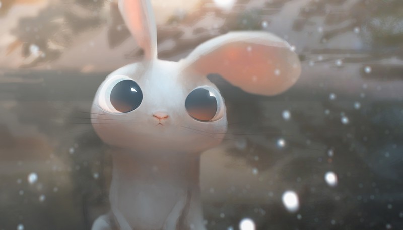 rabbit, artist, digital art