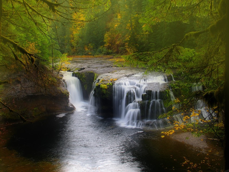 waterfall, nature