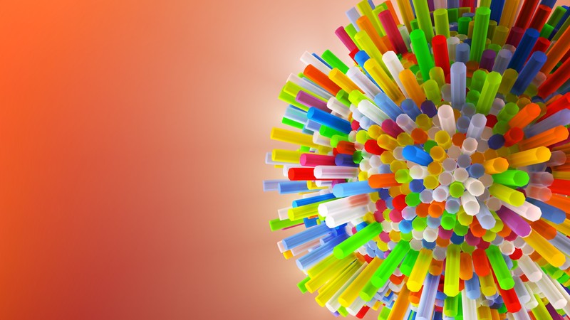 colorful, pipes, 3d
