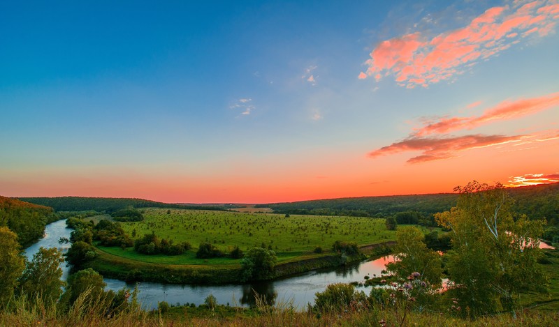 sunset, nature, photography, 4k