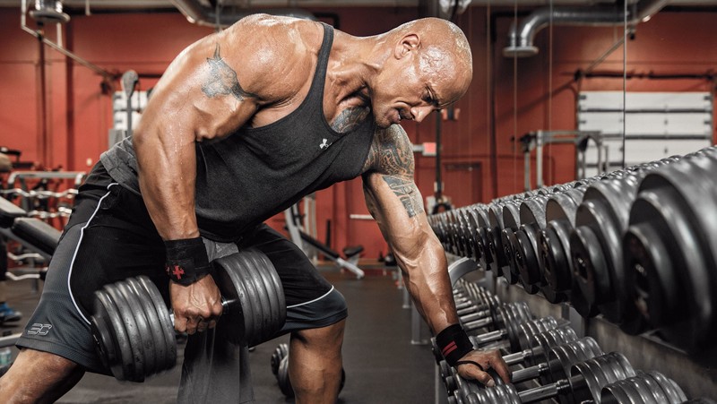 dwayne johnson, celebrites, lifting, exercise