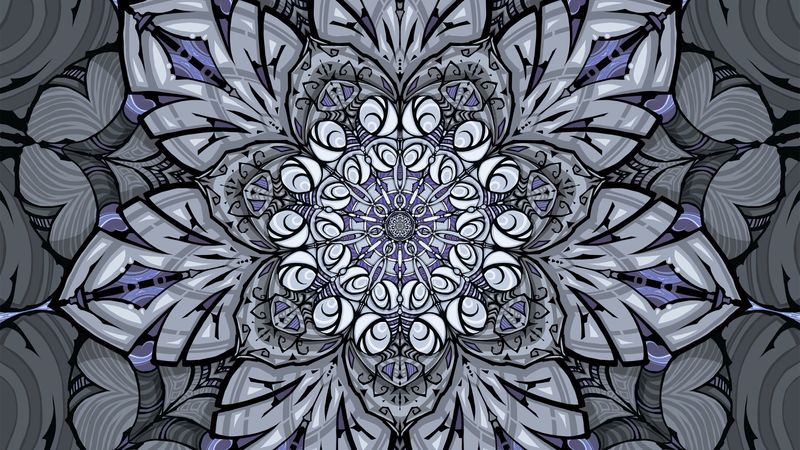pattern, mandala, abstraction, symmetry, 4k