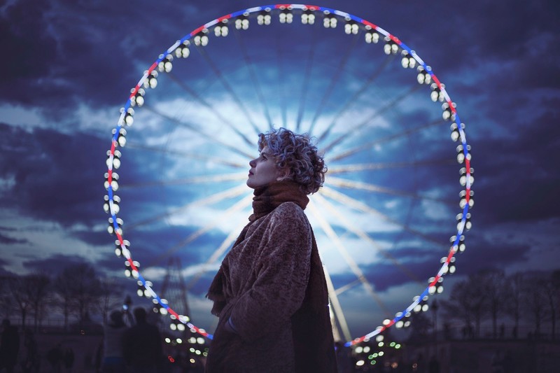 ferris wheel, photography, mood