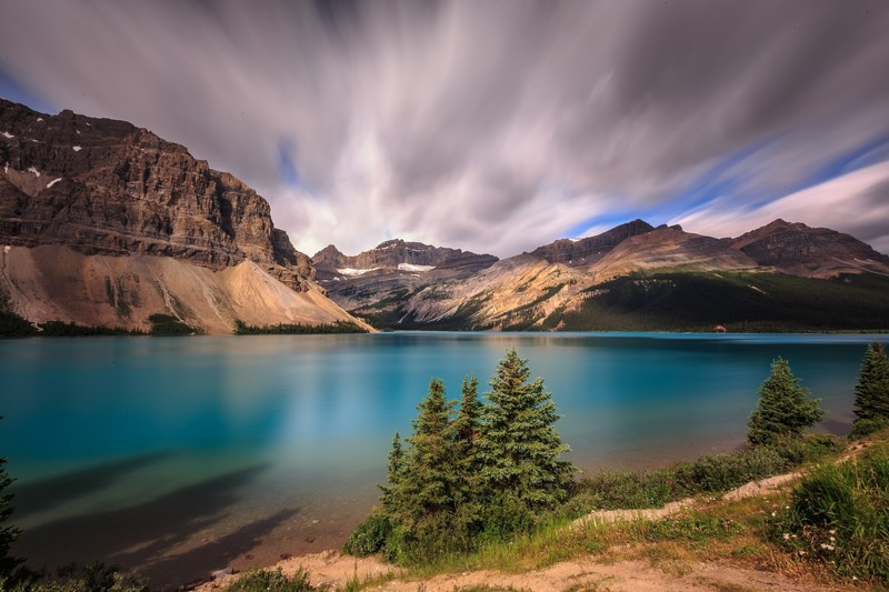 lake, nature, mountains, hd