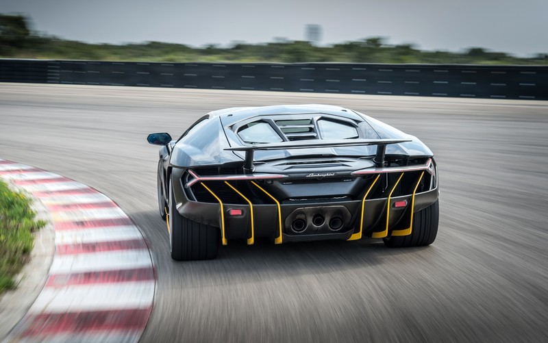 lamborghini, lamborghini centenario, cars, track, racing
