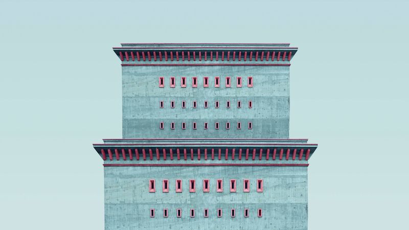 building, minimalism, architecture, tower, 4k