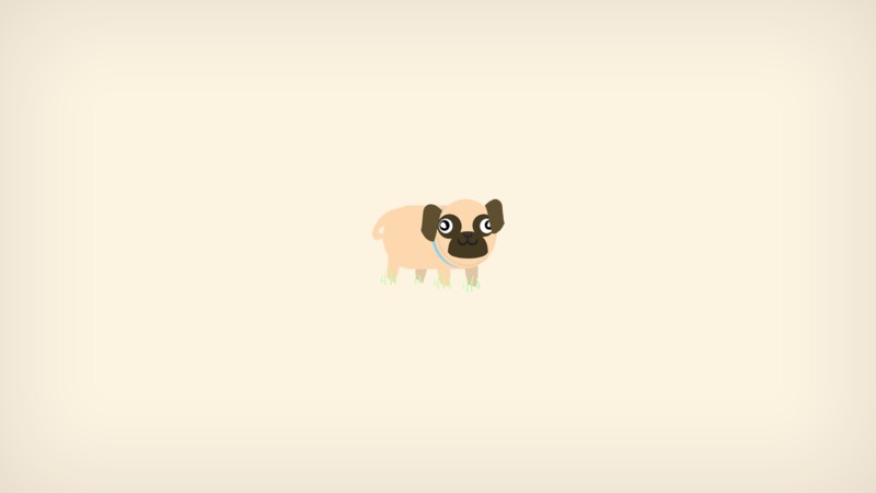 pug, dog, artist, minimalism