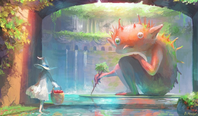 creature, anime, artist