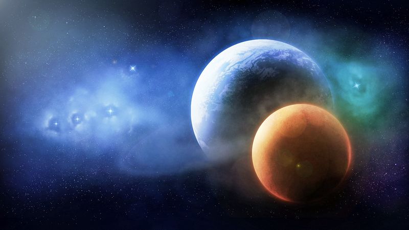 planets, space, stars, universe, 4k