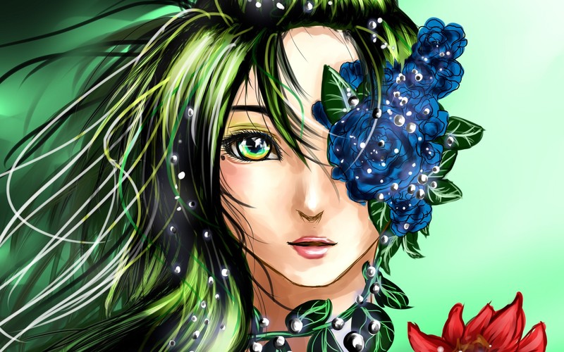 fantasy girls, fairy, artist, anime, anime girl