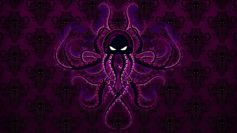 octopus, purple, artist, digital art
