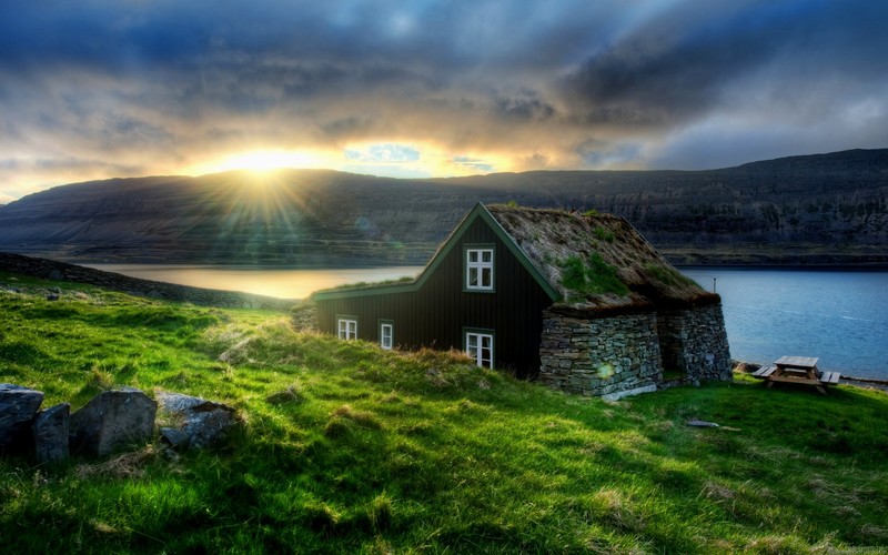 hut, nature, beautiful, landscape