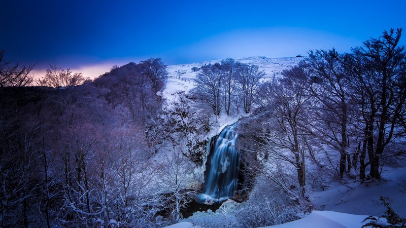 nature, winter, france