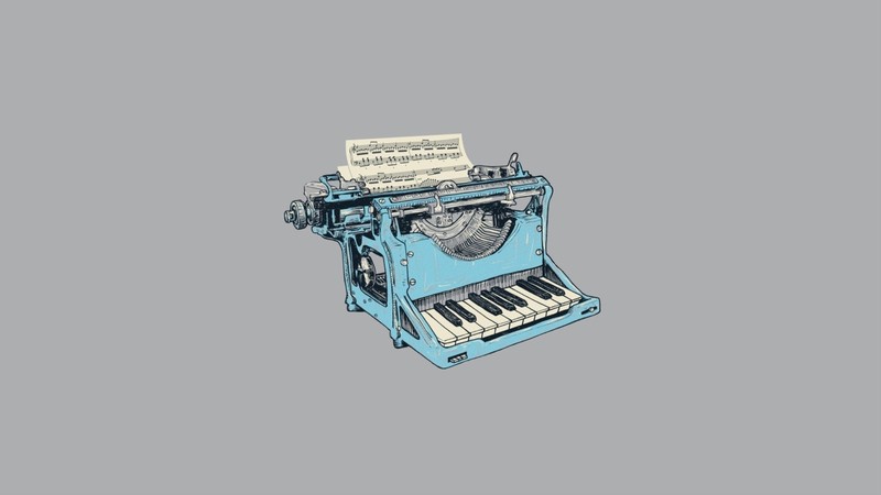 typewriter, minimalism, artist