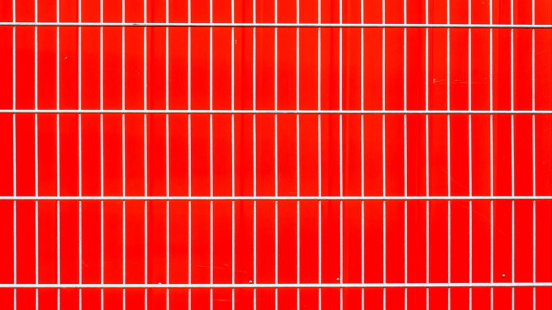 grid, texture, red, wall, 4k