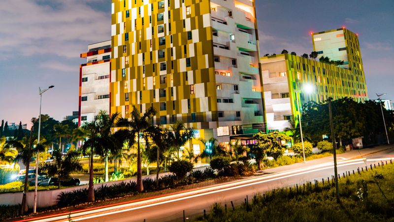 building, architecture, modern, city, street, 4k