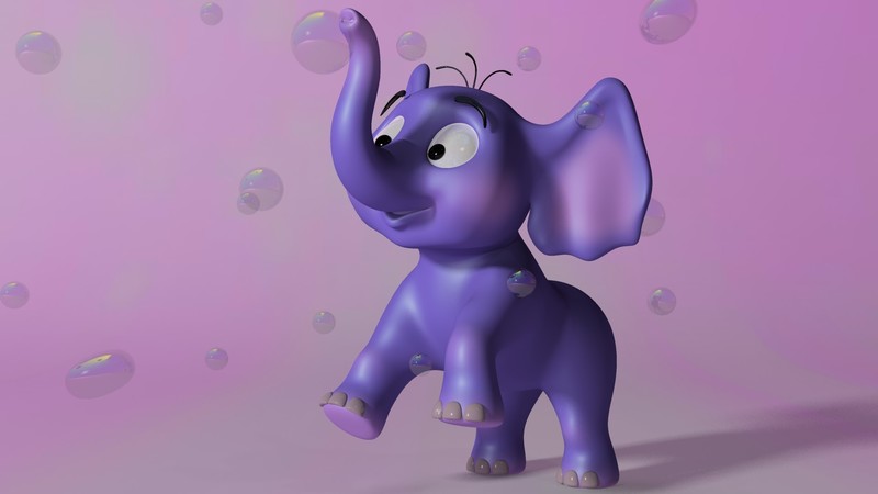 3d, elephant, cartoons