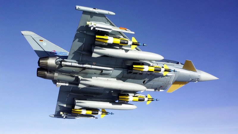 eurofighter typhoon, planes, hd, flight, military