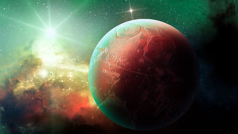 planet, space, stars, shine, universe, 4k