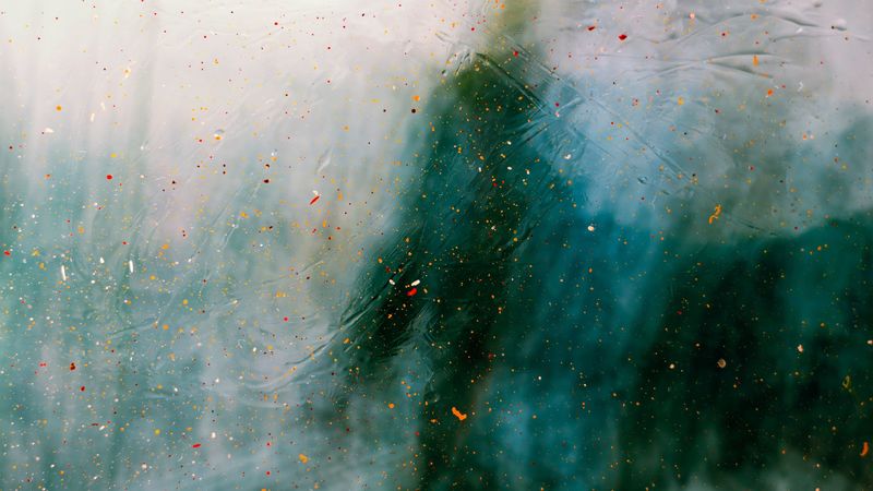 paint, drops, spray, blur, silhouette, 4k
