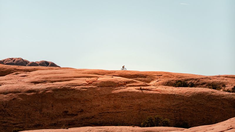 rock, stone, silhouette, minimalism, 4k