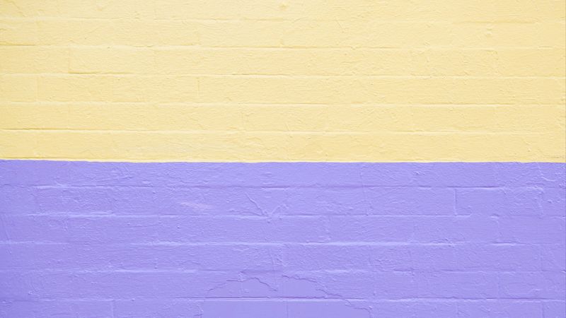 wall, paint, texture, yellow, purple, 4k