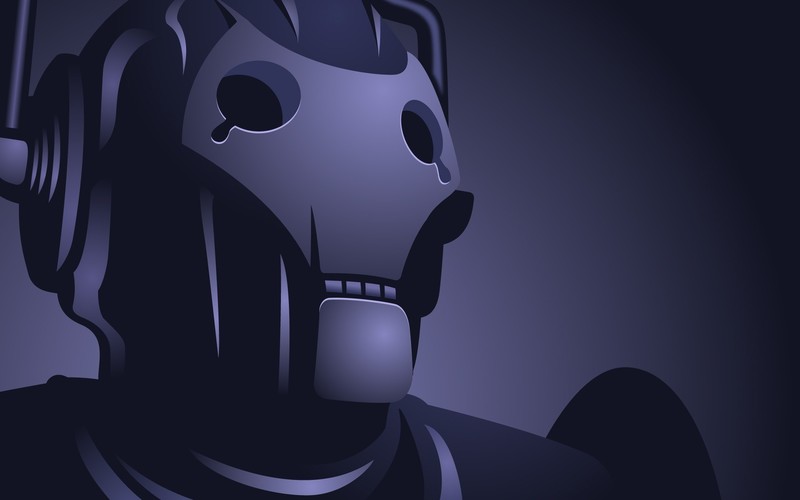 doctor who, tv shows, cyberman, minimalism