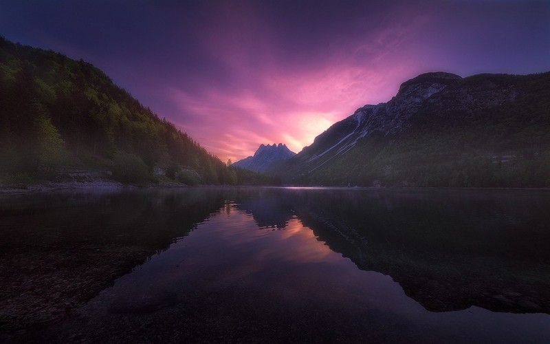 landscape, reflections, nature