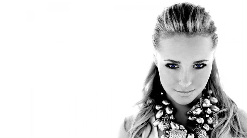 hayden panettiere, celebrities, girls, monochrome, black and white