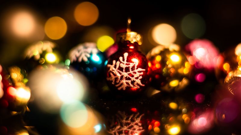 decorations, balls, colorful, new year, christmas, 4k