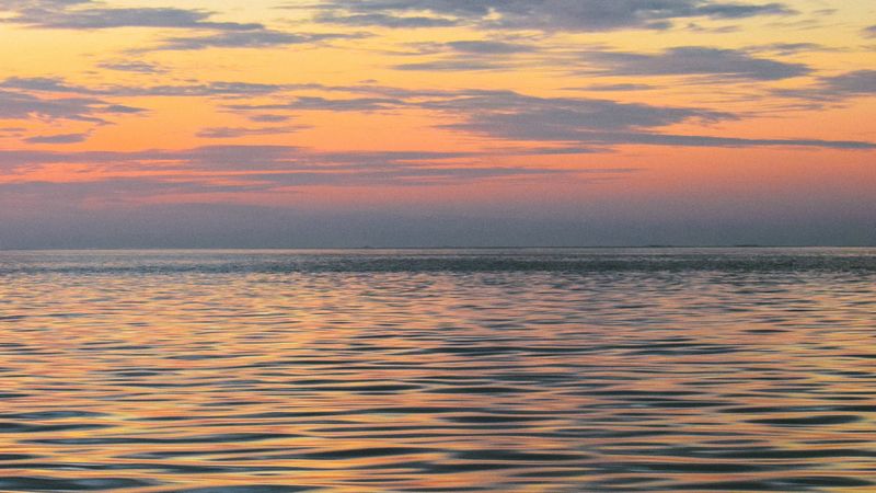 sea, waves, sky, clouds, horizon, 4k