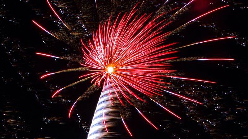 fireworks, salute, sparks, holiday, festive, 4k