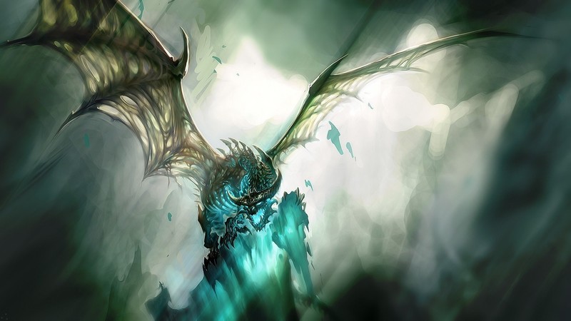 world of warcraft, games, dragon, wings