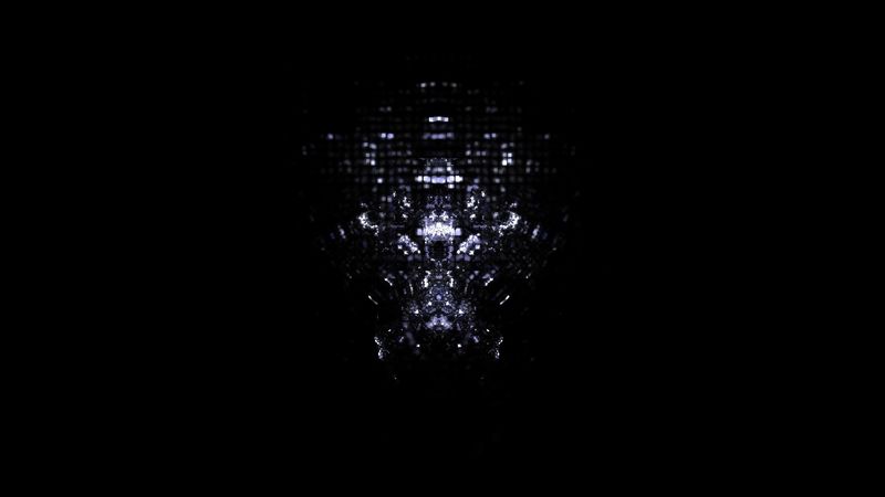 fractal, figure, abstraction, dots, gleam, 4k