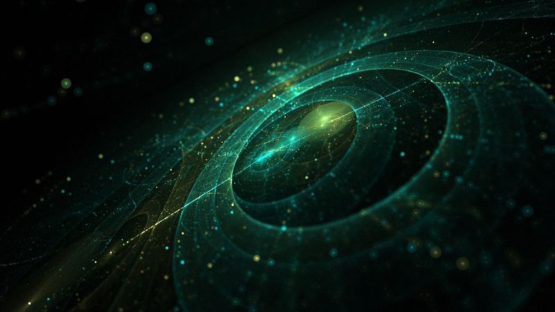 fractal, glare, dots, hologram, abstraction, 4k