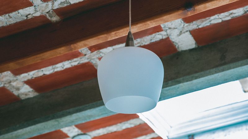 lamp, white, lighting, ceiling, 4k
