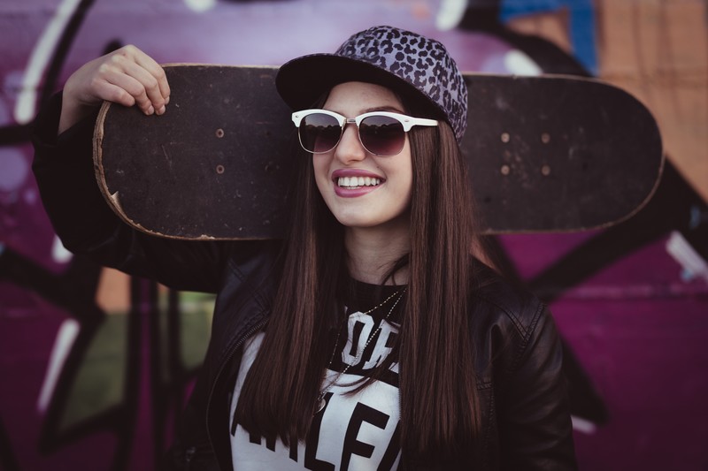 skateboard, girls