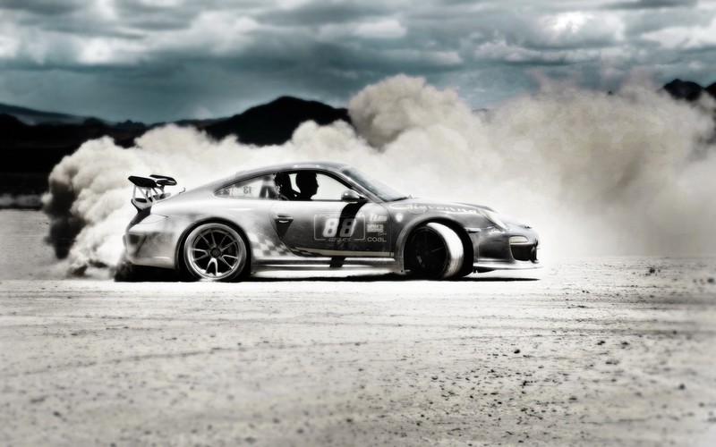 porsche, drifting cars, old