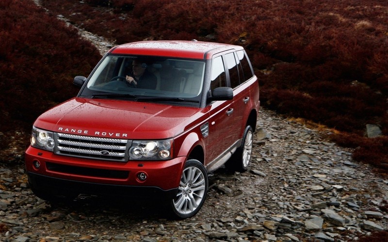 range rover, cars, red, suv