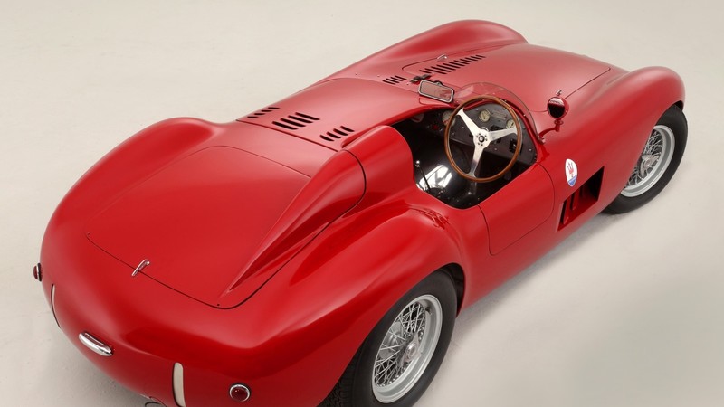 maserati, cars, red, vintage