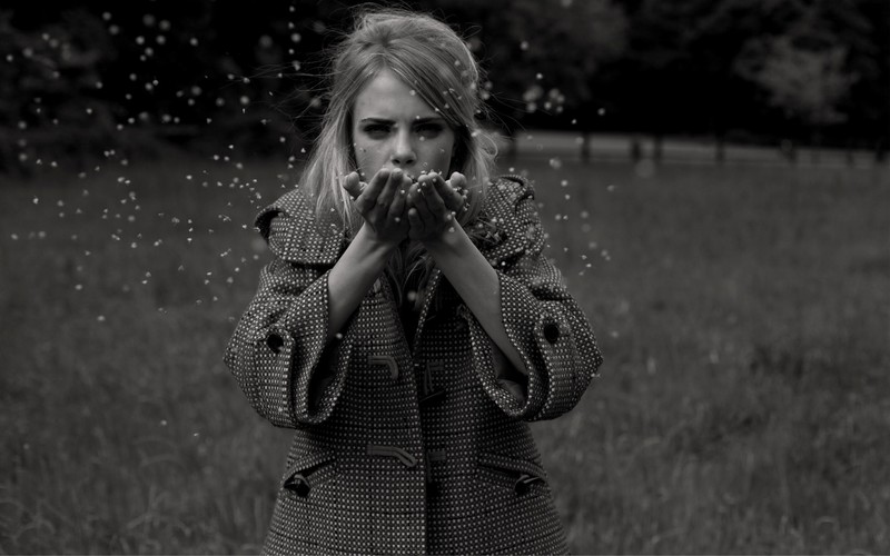 cara delevingne, celebrities, girls, model, monochrome, black and white
