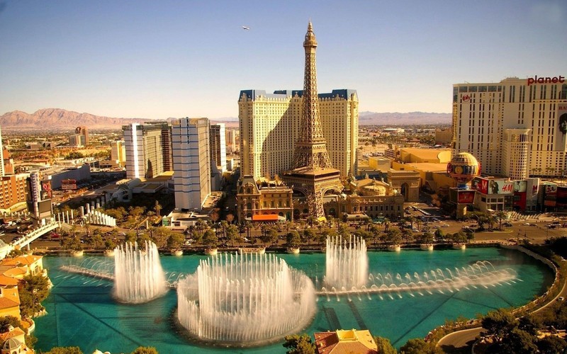 las vegas, world, fountain