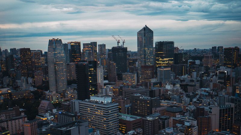 city, buildings, aerial view, metropolis, architecture, skyscrapers, 4k