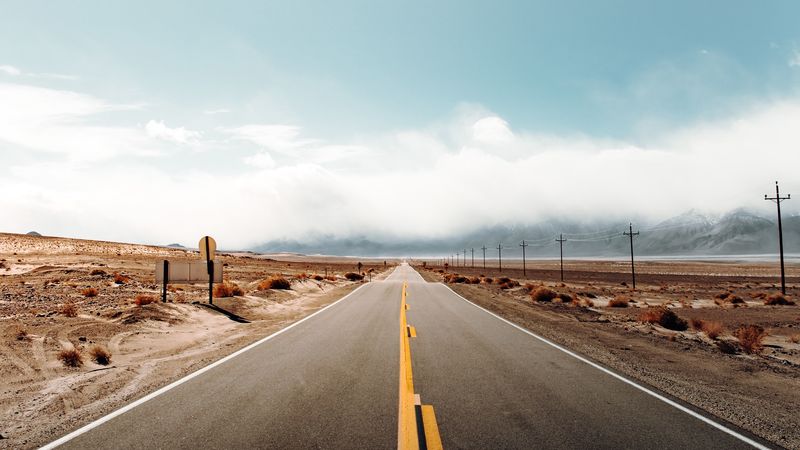 Wallpaper ID: 6349 / road, desert, landscape, california, usa, 4k free ...