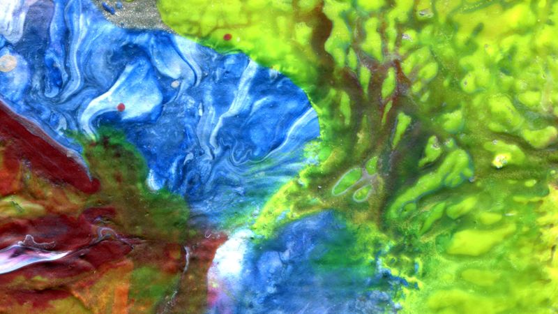 paint, stains, abstraction, blur, 4k